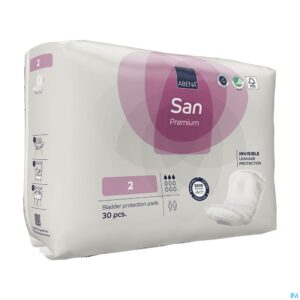 Packshot Abena San Premium 2 Anatomische Luier 30