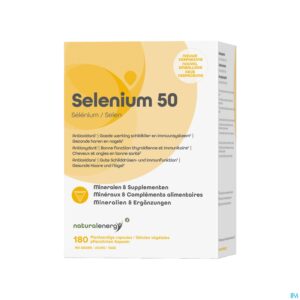 Packshot Natural Energy Selenium 50 Caps 180