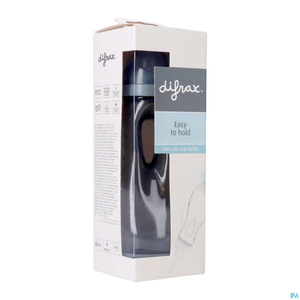 Packshot Difrax Handgreepfles Stone 240ml