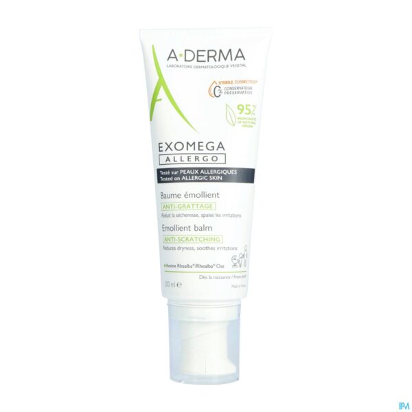 Productshot Aderma Exomega Allergo Emolierende Balsem 200ml