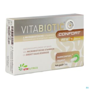 Packshot Vitabiotic Confort Atb V-caps 15