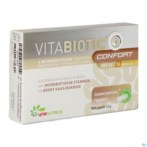 Packshot Vitabiotic Confort Atb V-caps 15