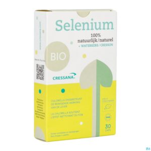 Packshot Cressana Bio Selenium + Waterkers Caps 30