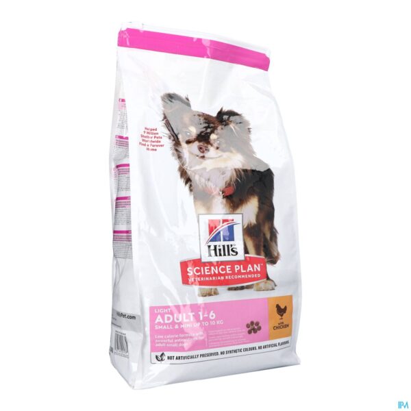 Packshot Science Plan Canine Adult Light S&mini Chick. 6kg