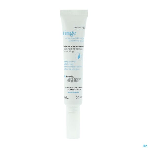 Productshot Tinge Advanced Repair & Soothing Cream Tube 20ml