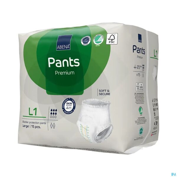 Packshot Abena Pants Premium L1 Pull Up Luier 15