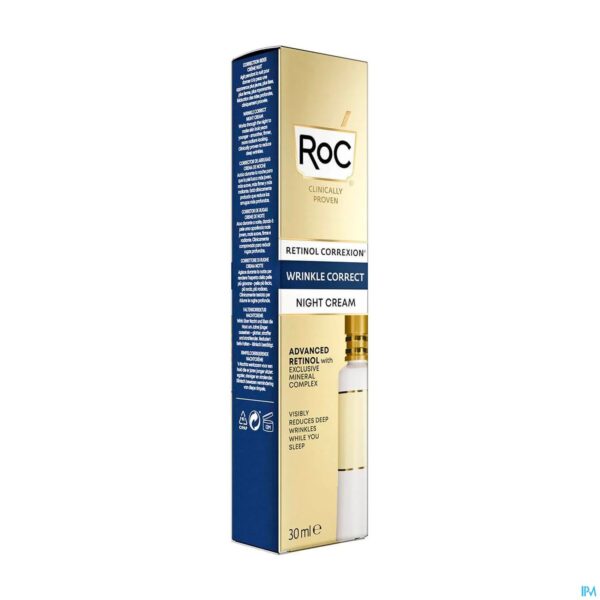 Packshot Roc Retinol Correx. Wrinkle Night Cream Fl 30ml