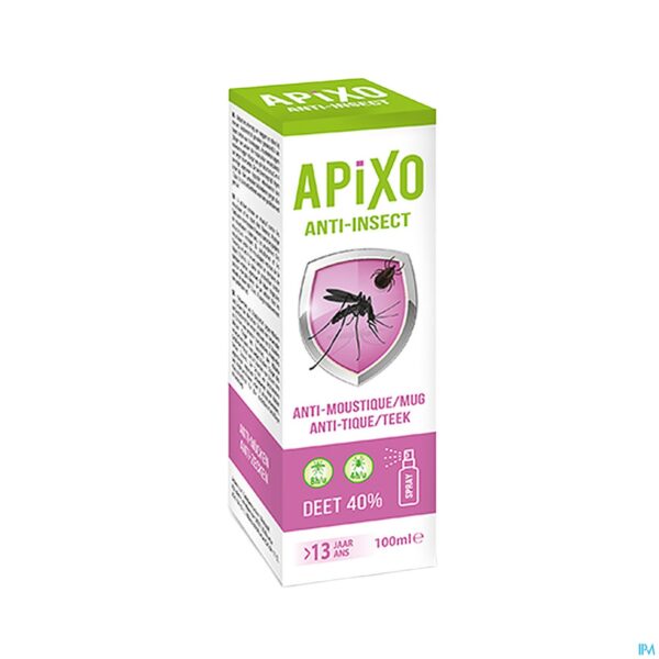 Packshot Apixo A/insect Deet 40% Spray 100ml