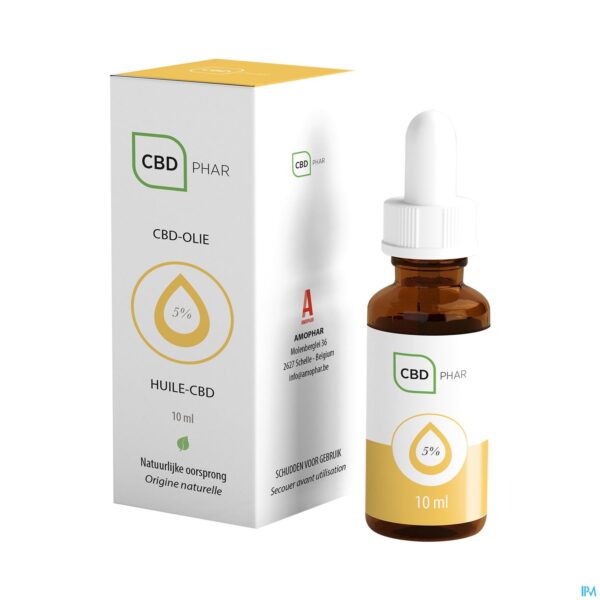 Packshot Cbd-olie 5% 10ml Cbd-phar