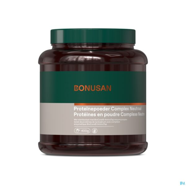Packshot BONUSAN PROTEÏNEPDR COMPLEX NEUTRAAL 400 G