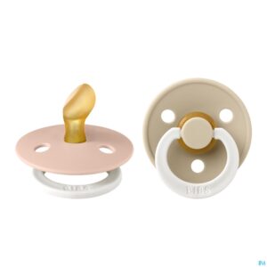 Productshot Bibs 1 Fopspeen Anatomic Glow Duo Vani/blush