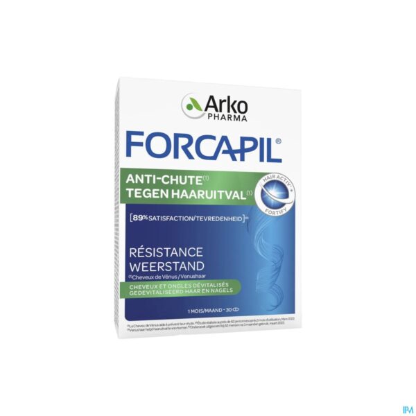 Packshot Forcapil Tegen Haaruitval Comp 30