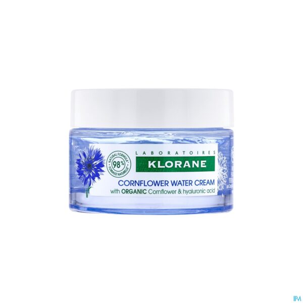Productshot Klorane Gezicht Korenbloem Watercreme 50ml