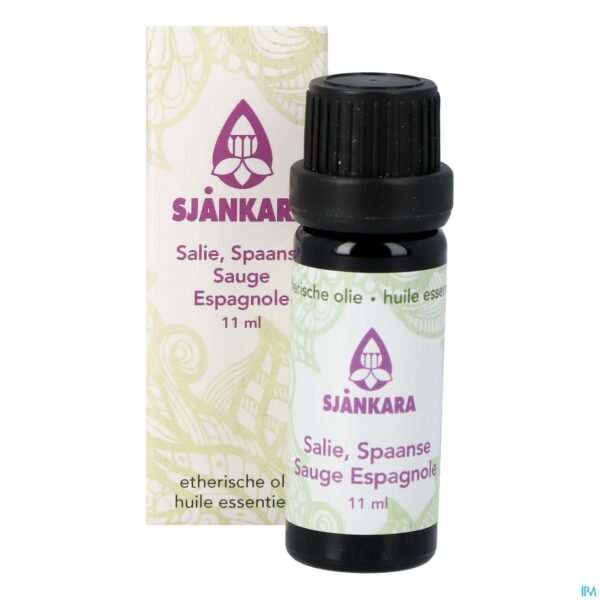Productshot Sjankara Salie, Spaanse Ess. Olie 11ml