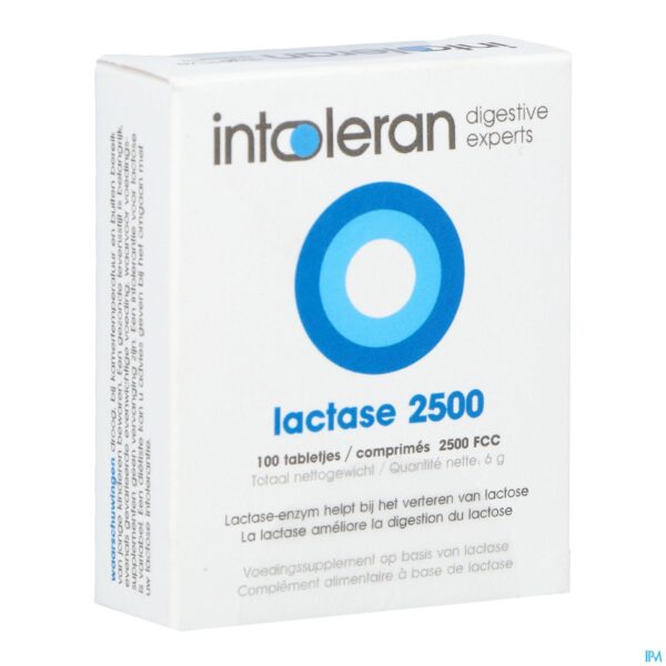 Packshot Intoleran Lactase 2500 Fcc Tabl 100