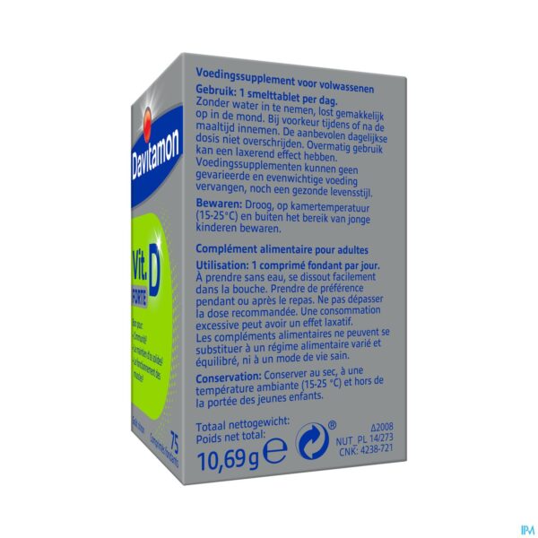 Packshot Davitamon Vitamine D Forte Comp 75