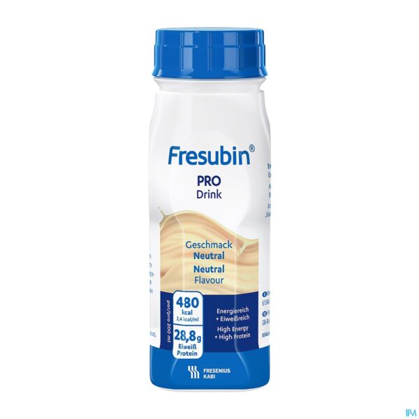 Productshot Fresubin Pro Drink Neutraal 4x200ml