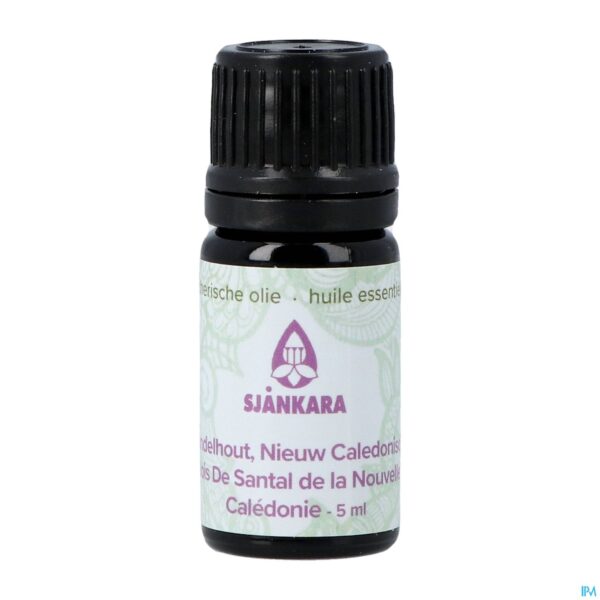 Productshot Sjankara Sandelhout Nieuw-caledon. Ess. Olie 5ml