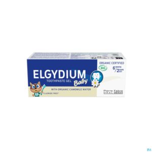 Packshot Elgydium Tandpasta Baby Bio 30ml
