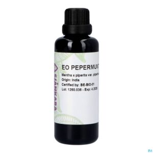 Packshot Sjankara Pepermunt Ess. Olie Bio 50ml