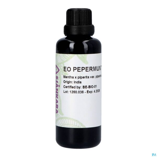 Packshot Sjankara Pepermunt Ess. Olie Bio 50ml