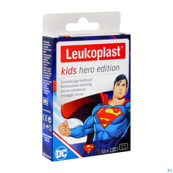 Packshot Leukoplast Kids Assortiment Spec. Ed. Superman 12 Packshot Leukoplast Kids Assortiment Spec. Ed. Superman 12