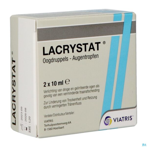 Packshot Lacrystat Collyre Fl 2x10ml Nf