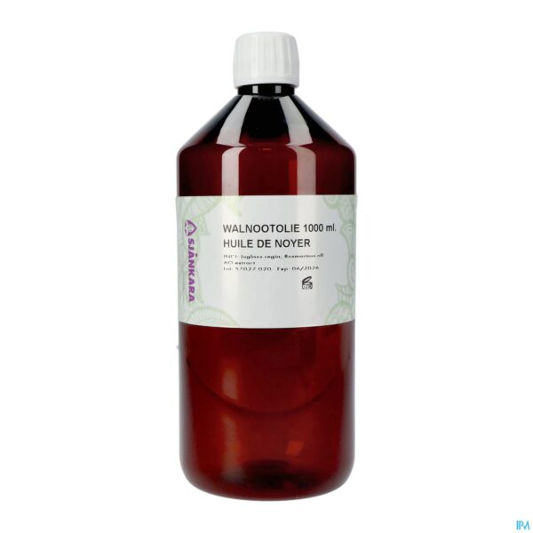 Packshot Sjankara Walnoot Plant. Olie 500ml