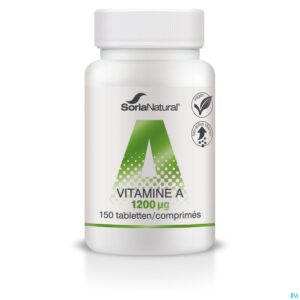 Packshot Soria Vitamine A 1,2mg Tabl 150