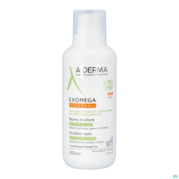 Packshot Aderma Exomega Control Balsem Emolierend 400ml