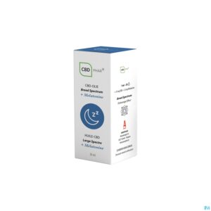 Packshot Cbd Olie Breed Spectrum + Melatonine 30ml Cbd-phar