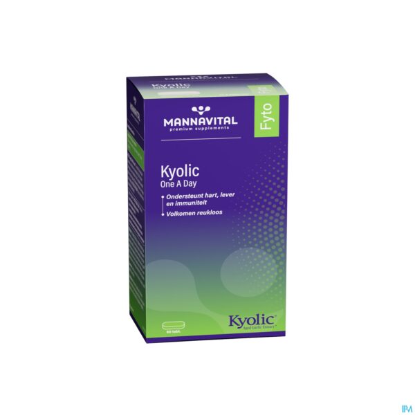 Packshot Mannavital Kyolic One Day Caps 60