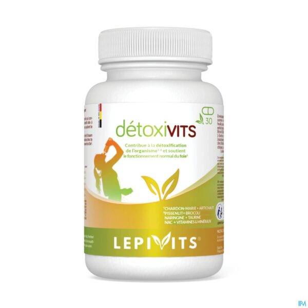 Packshot Detoxivits Pot Caps 30 Lepivits