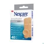 Packshot Nexcare 3m Breathable Univer. Strips 40 N0340as