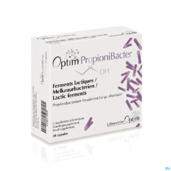 Packshot Optim Propionibacter Melkzuurbacterie Caps 20