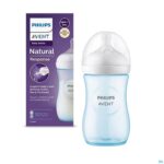 Productshot Philips Avent Natural 3.0 Zuigfles Blauw 260ml