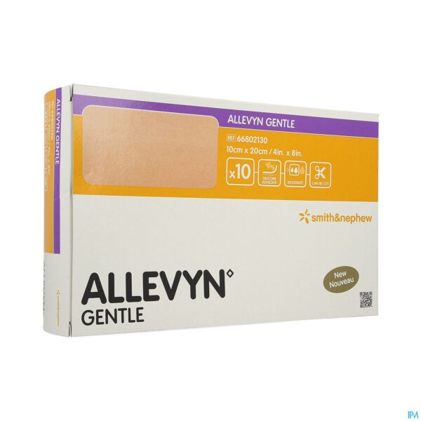 Packshot Allevyn Gentle Kp Foam 10cm X 20cm 10 66802130