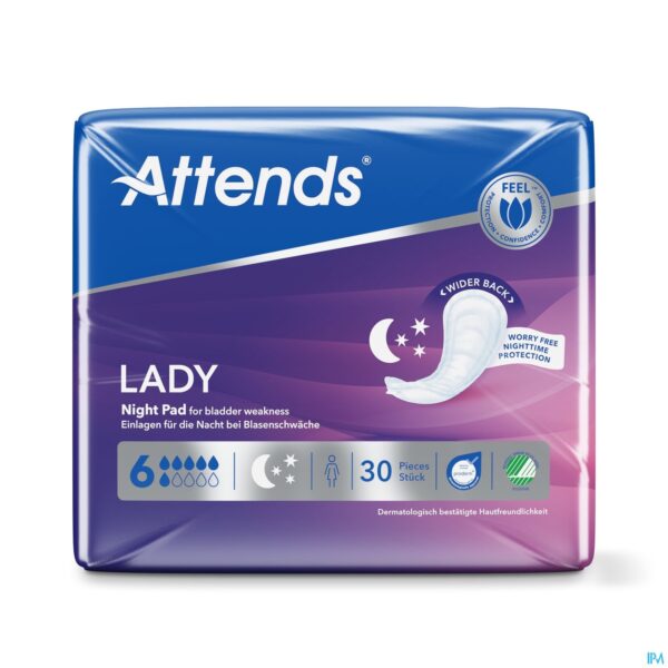 Packshot Attends Lady Night Pad 1x30