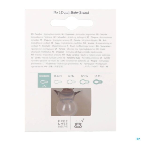 Packshot Difrax Fopspeen Natural Newborn Uni/pure Assorti