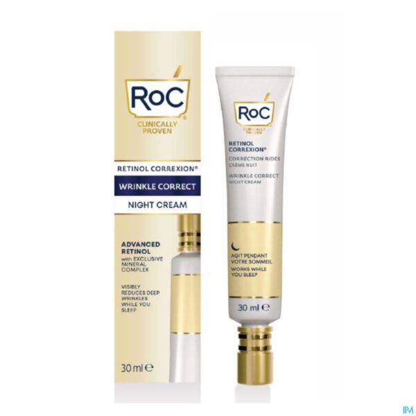 Productshot Roc Retinol Correx. Wrinkle Night Cream Fl 30ml
