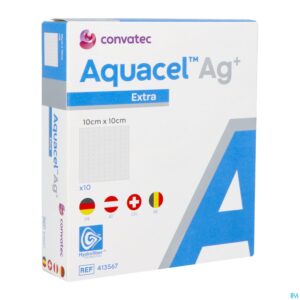 Packshot Aquacel Ag+ Extra 10 X 10cm 10 413567