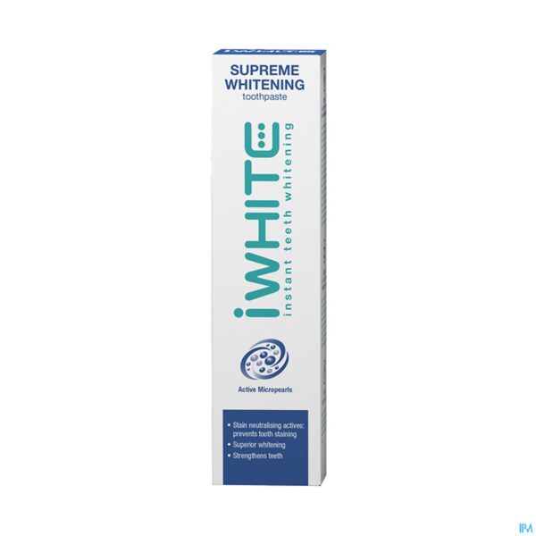 Packshot Iwhite Supreme Whitening Tandpasta Tube 75ml