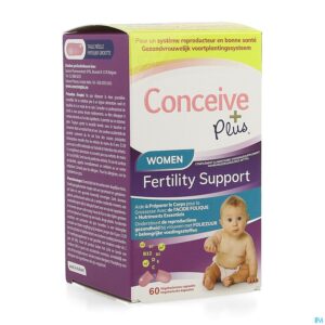 Packshot Sasmar Conceive Plus Women Fertil. Support Caps 60