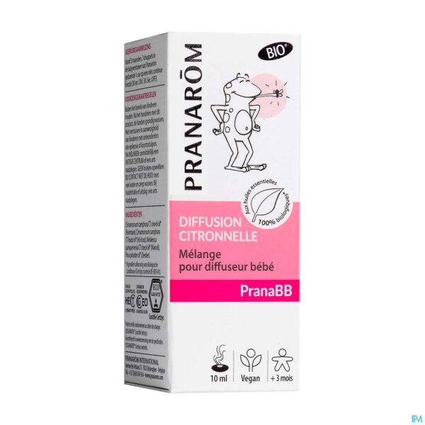Packshot Pranarom Pranabb Citronella Baby Verstuiver 10ml