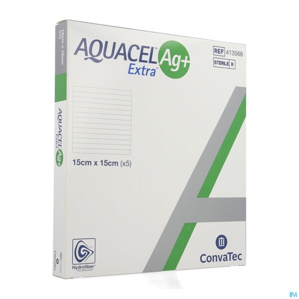 Packshot Aquacel Ag+ Extra 15 X 15cm 5 413568