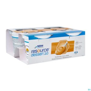 Packshot Resource Dessert 2.0 Perzik 4x125g
