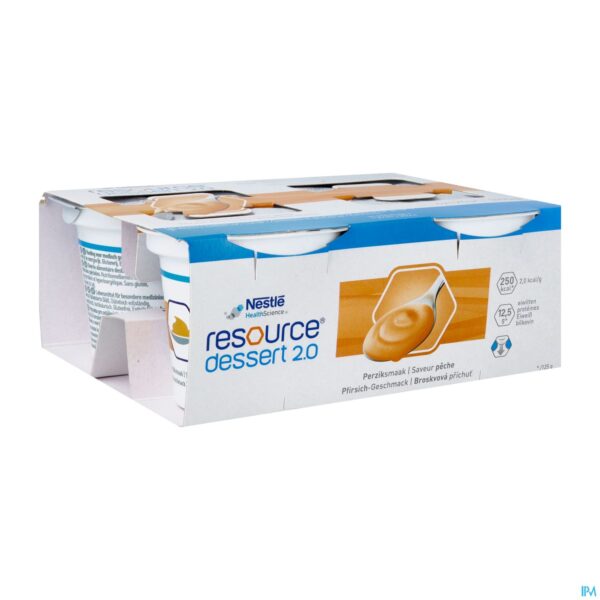 Packshot Resource Dessert 2.0 Perzik 4x125g Packshot Resource Dessert 2.0 Perzik 4x125g