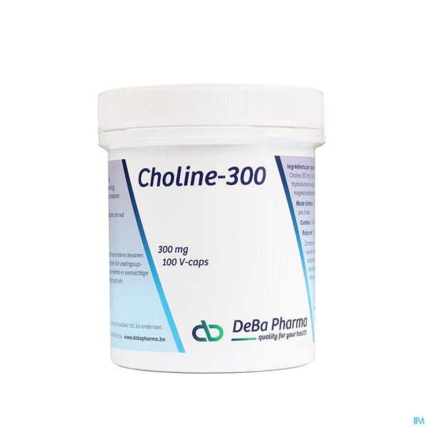 Packshot Choline 300 V-caps 100 Deba