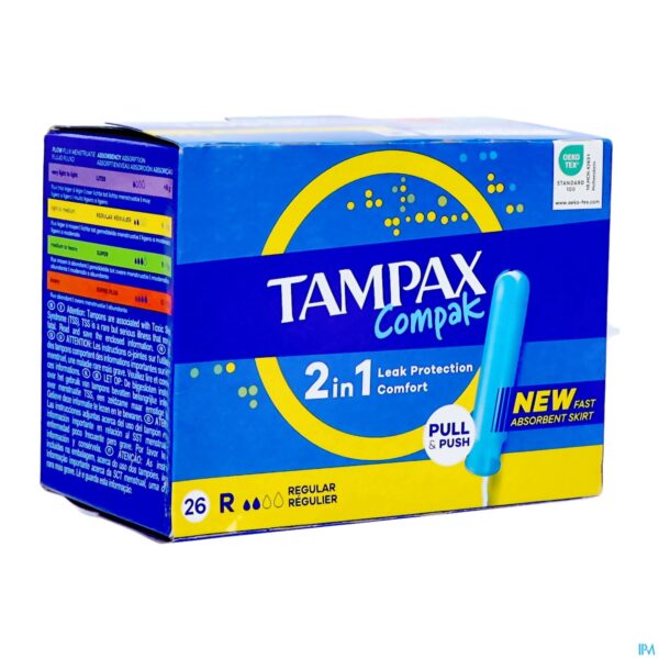 Packshot Tampax Compak Regular 26