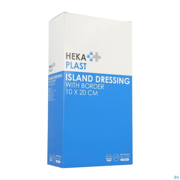 Packshot Hekaplast Border Eilandpleister Steriel 10x20cm 25